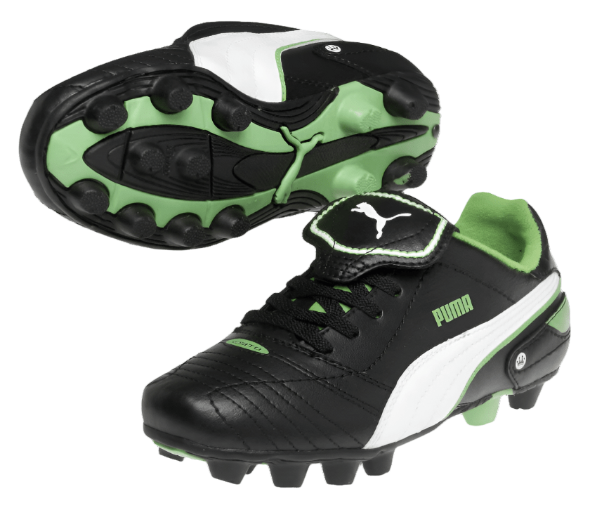 PUMA Esito Finale R HG Jr Hard Ground Soccer Cleats Black/White/Green - Best Buy Soccer