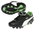 PUMA Esito Finale R HG Jr Tacos de Fútbol para Terreno Duro Negro/Blanco/Verde