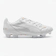 PUMA Evopower 1.2 Leather FG Firm Ground Soccer Cleats - White/Metallic White/Fluo Orange - Best Buy Soccer