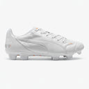 PUMA Evopower 1.2 Leather FG Firm Ground Soccer Cleats - White/Metallic White/Fluo Orange - Best Buy Soccer