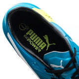 PUMA Evopower 1.3 LT FG Firm Ground Soccer Cleats - Black/White/Atomic Blue - Best Buy Soccer