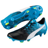 PUMA Evopower 1.3 LT FG Firm Ground Soccer Cleats - Black/White/Atomic Blue - Best Buy Soccer