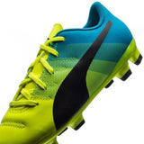 PUMA Evopower 4.3 FG J Firm Ground Youth Soccer Cleats - Safety Yellow/Black - Best Buy Soccer