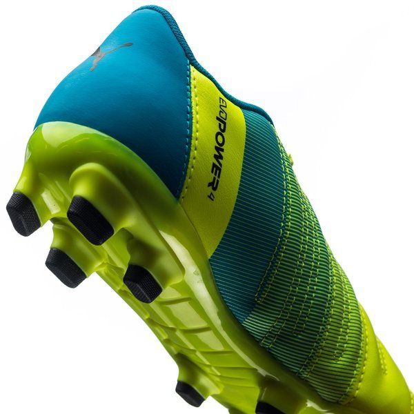 PUMA Evopower 4.3 FG J Firm Ground Youth Soccer Cleats - Safety Yellow/Black - Best Buy Soccer