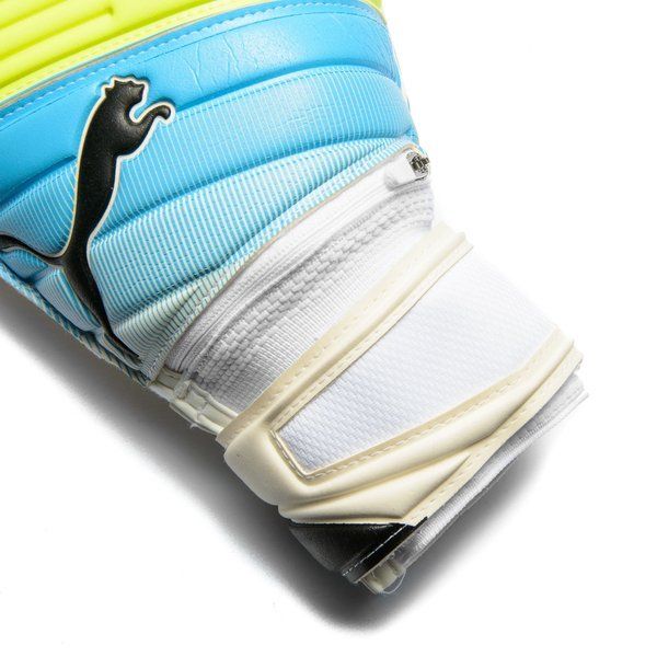 PUMA EvoPower Protect 1.3 Goalkeeper Gloves White/Atomic Blue/ Safety Yellow - Best Buy Soccer
