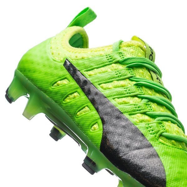 PUMA Evopower Vigor 1 FG Firm Ground Soccer Cleats - Green Gecko/Black/Yellow - Best Buy Soccer
