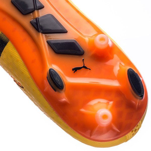 PUMA Evopower Vigor 1 FG Firm Ground Soccer Cleats - Ultra Yellow/Peacoat - Best Buy Soccer