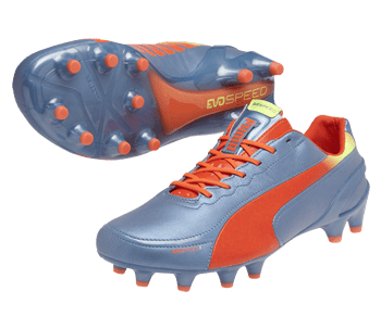 PUMA evoSEED 1.2 L FG Blue/Peach/Yellow - Best Buy Soccer