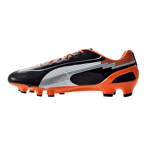 PUMA evoSPEED 1 FG Firm Ground Soccer Cleats - Black/White/Orange - Best Buy Soccer