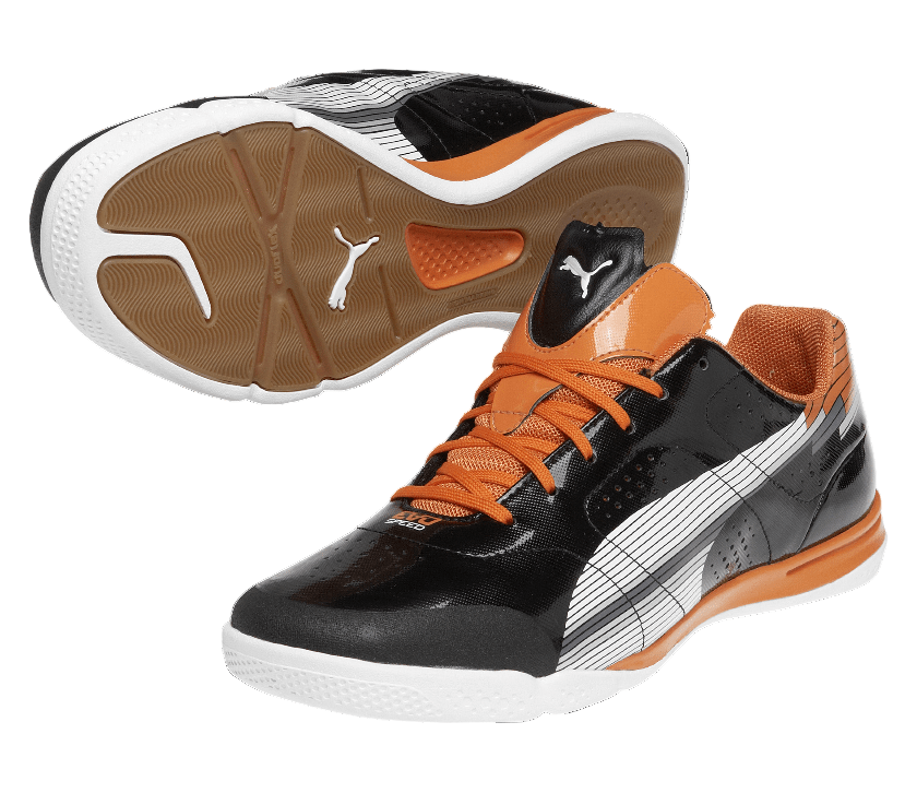 PUMA evoSPEED 1 Sala Indoor Soccer Shoes - Black/White/Orange - Best Buy Soccer