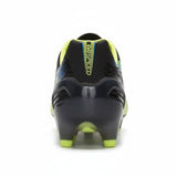 PUMA Evospeed 1.2 FG Firm Ground Soccer Cleats - Black/Fluo Yellow/Brilliant Blue - Best Buy Soccer