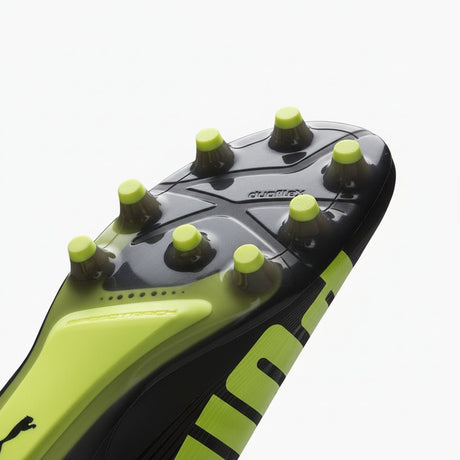PUMA Evospeed 1.2 FG Firm Ground Soccer Cleats - Black/Fluo Yellow/Brilliant Blue - Best Buy Soccer