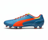 PUMA Evospeed 1.2 FG Firm Ground Soccer Cleats -Blue/Peach/Yellow - Best Buy Soccer