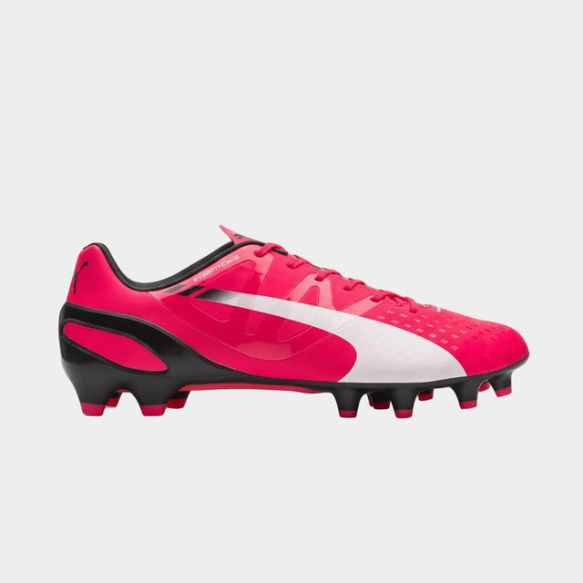 PUMA Evospeed 1.3 FG Firm Ground Soccer Cleats - Bright Plasma/White/Peacoat - Best Buy Soccer