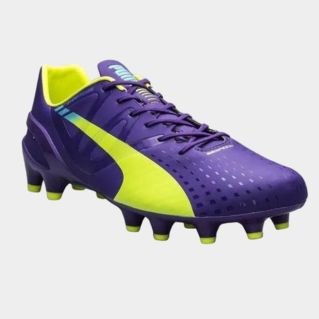 PUMA Evospeed 1.3 FG Firm Ground Soccer Cleats - Prism Violet/Fluro Yellow/Scuba Blue - Best Buy Soccer