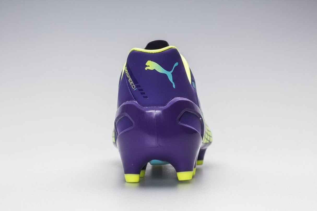 PUMA Evospeed 1.3 FG Firm Ground Soccer Cleats - Prism Violet/Fluro Yellow/Scuba Blue - Best Buy Soccer
