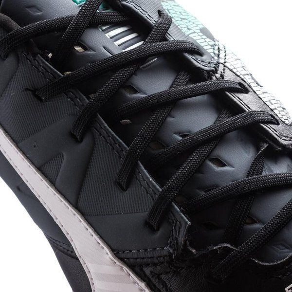 PUMA evoSPEED 1.3 Leather FG Firm Ground Soccer Cleats Black/White/Pool Green - Best Buy Soccer