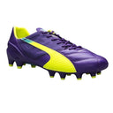PUMA evoSPEED 1.3 Leather FG Firm Ground Soccer Cleats Purple/Yellow - Best Buy Soccer