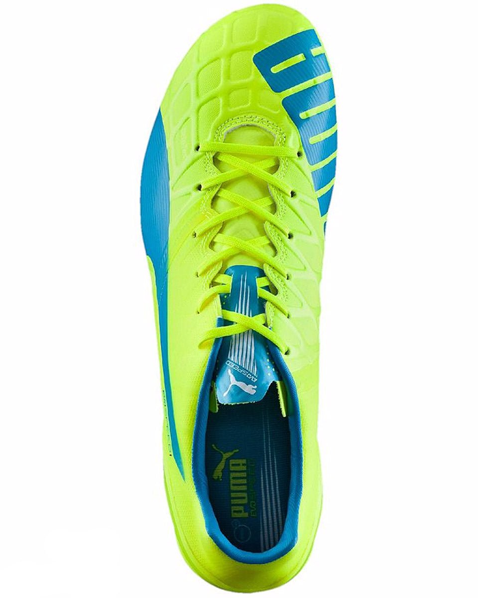 PUMA Evospeed 1.4 FG Firm Ground Cleats Safety Yellow/Blue - Best Buy Soccer