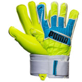 PUMA Evospeed 1.4 Goalkeeper Gloves Safety Yellow/Atomic Blue - Best Buy Soccer