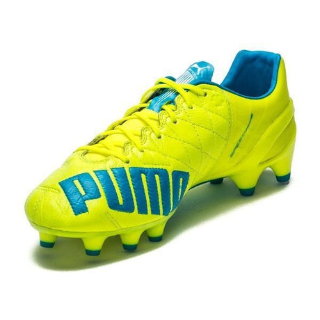 PUMA Evospeed 1.4 Lth FG Firm Ground Soccer Cleats Safety Yellow - Best Buy Soccer