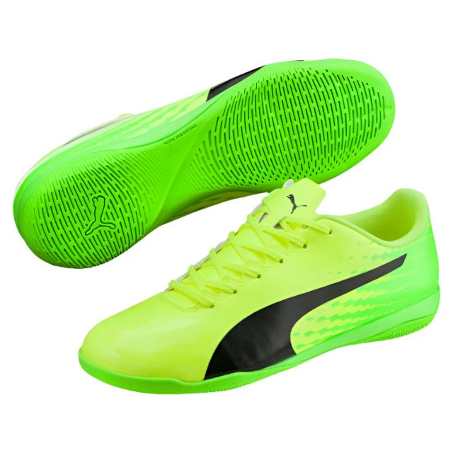 PUMA Evospeed 17.4 IT Indoor Boots Green/Yellow - Best Buy Soccer