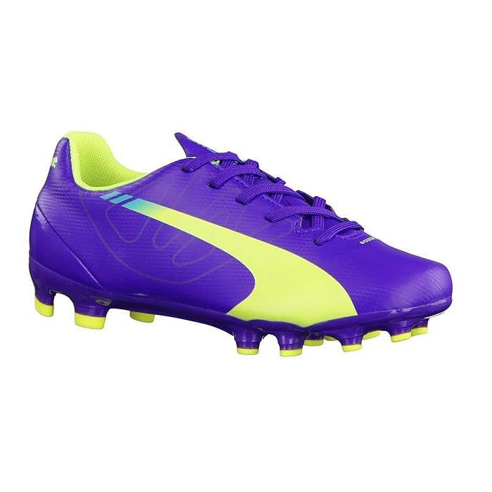 PUMA evoSPEED 5.3 FG JR Purple/Yellow - Best Buy Soccer