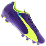 PUMA evoSPEED 5.3 FG JR Purple/Yellow - Best Buy Soccer