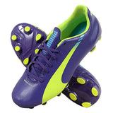 PUMA evoSPEED 5.3 FG JR Purple/Yellow - Best Buy Soccer