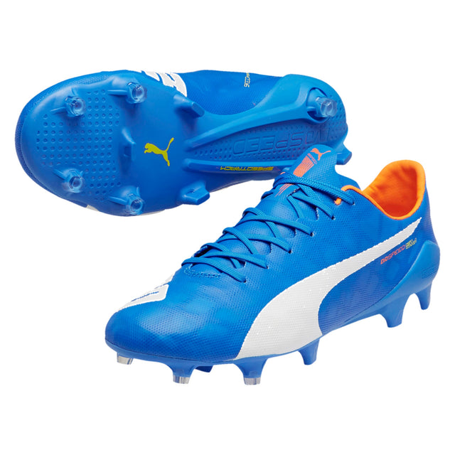 PUMA Evospeed SL FG Blue/Lemo/White - Best Buy Soccer