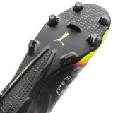 PUMA Evospeed SL II Graphic FG Firm Ground Soccer Cleats - Black/White/Safety Yellow/Orange - Best Buy Soccer