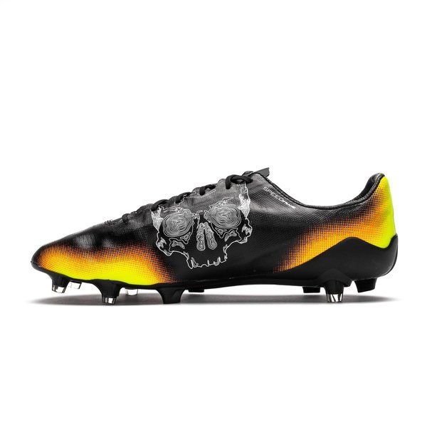 PUMA Evospeed SL II Graphic FG Firm Ground Soccer Cleats - Black/White/Safety Yellow/Orange - Best Buy Soccer