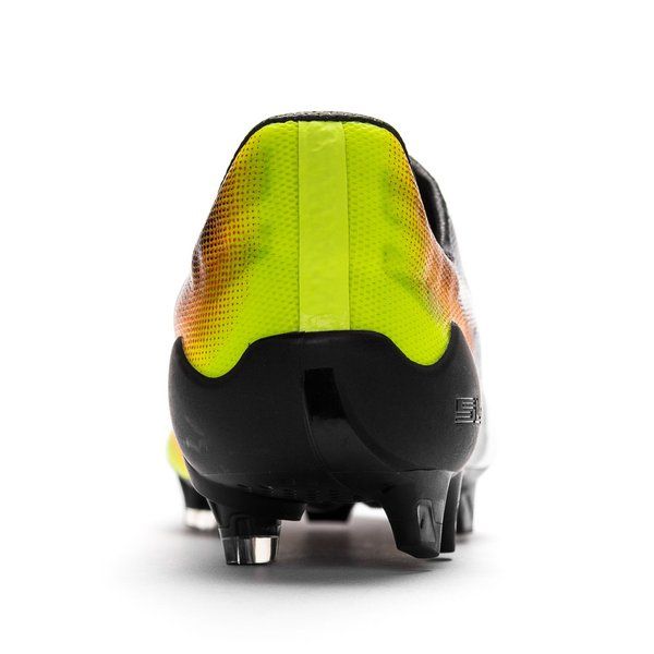 PUMA Evospeed SL II Graphic FG Firm Ground Soccer Cleats - Black/White/Safety Yellow/Orange - Best Buy Soccer