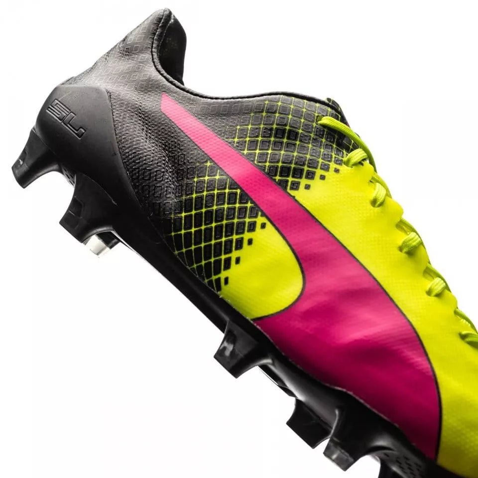 PUMA EvoSPEED SL II Tricks FG Firm Ground Soccer Cleats Pink Glo/Safety Yellow - Best Buy Soccer
