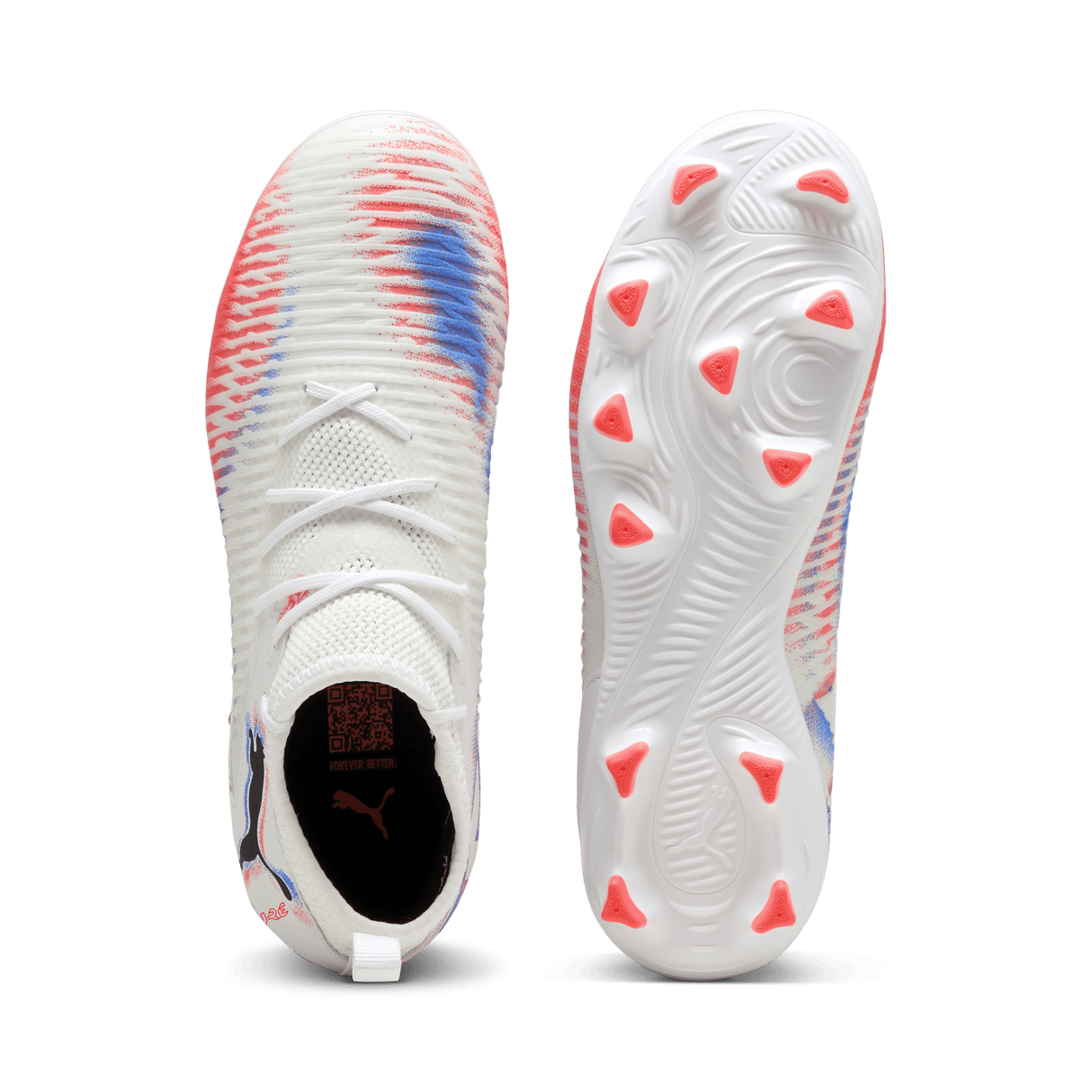 PUMA Future 8 Match FG/AG Firm/Multi - Ground Kids Soccer Cleats - White/Black - Best Buy Soccer