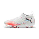 PUMA Future 8 Match FG/AG Firm/Multi - Ground Kids Soccer Cleats - White/Black - Best Buy Soccer