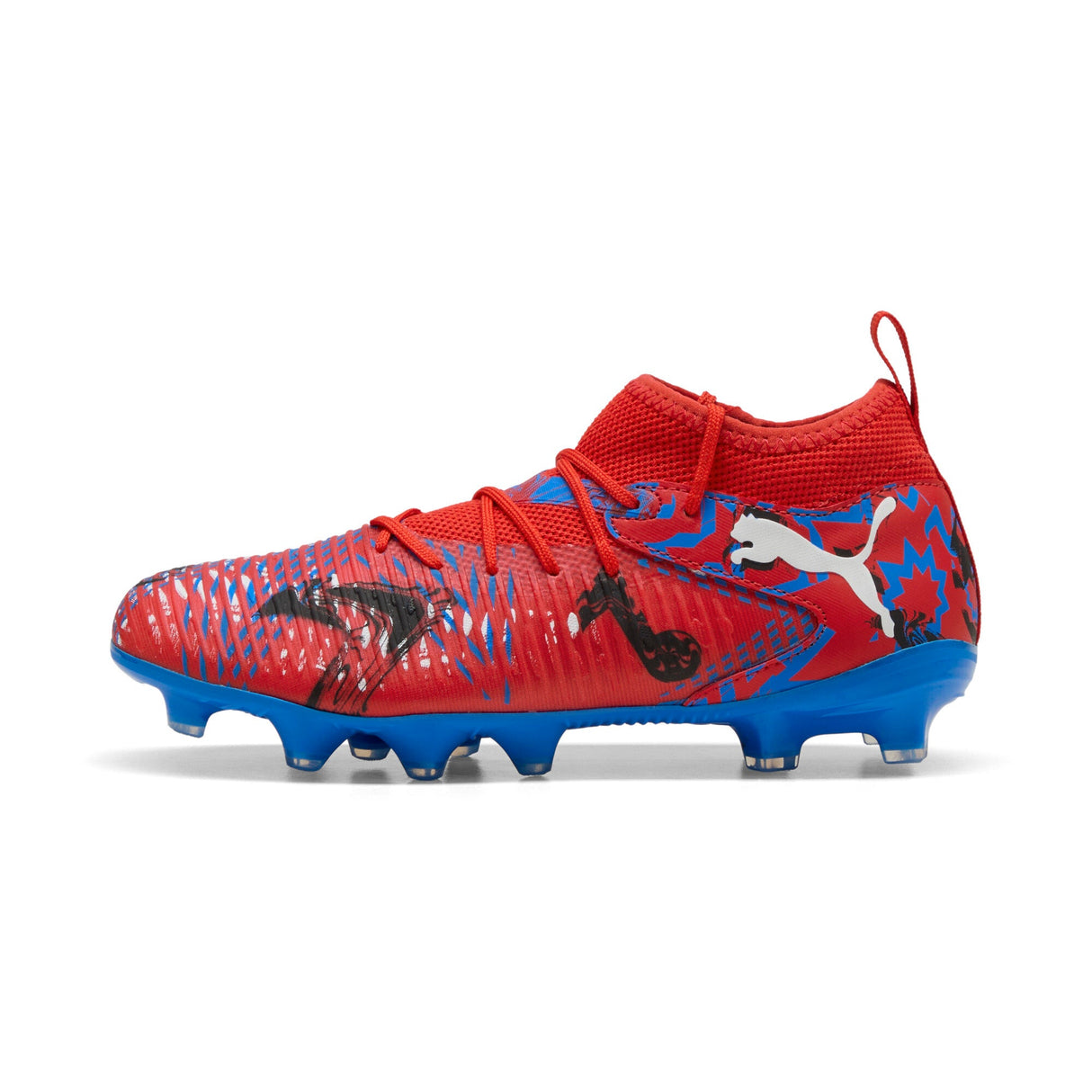 PUMA Future 8 Match Play Makers FG/AG Youth Soccer Cleats - Red/Black/Blue - Best Buy Soccer