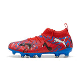 PUMA Future 8 Match Play Makers FG/AG Youth Soccer Cleats - Red/Black/Blue - Best Buy Soccer