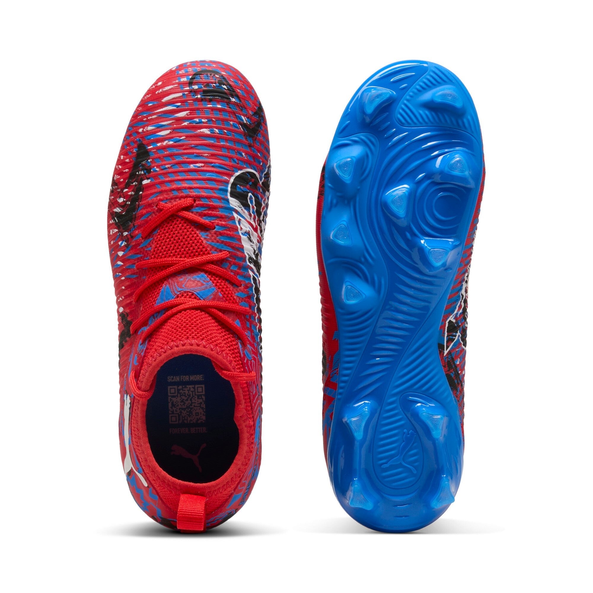 PUMA Future 8 Match Play Makers FG/AG Youth Soccer Cleats - Red/Black/Blue - Best Buy Soccer
