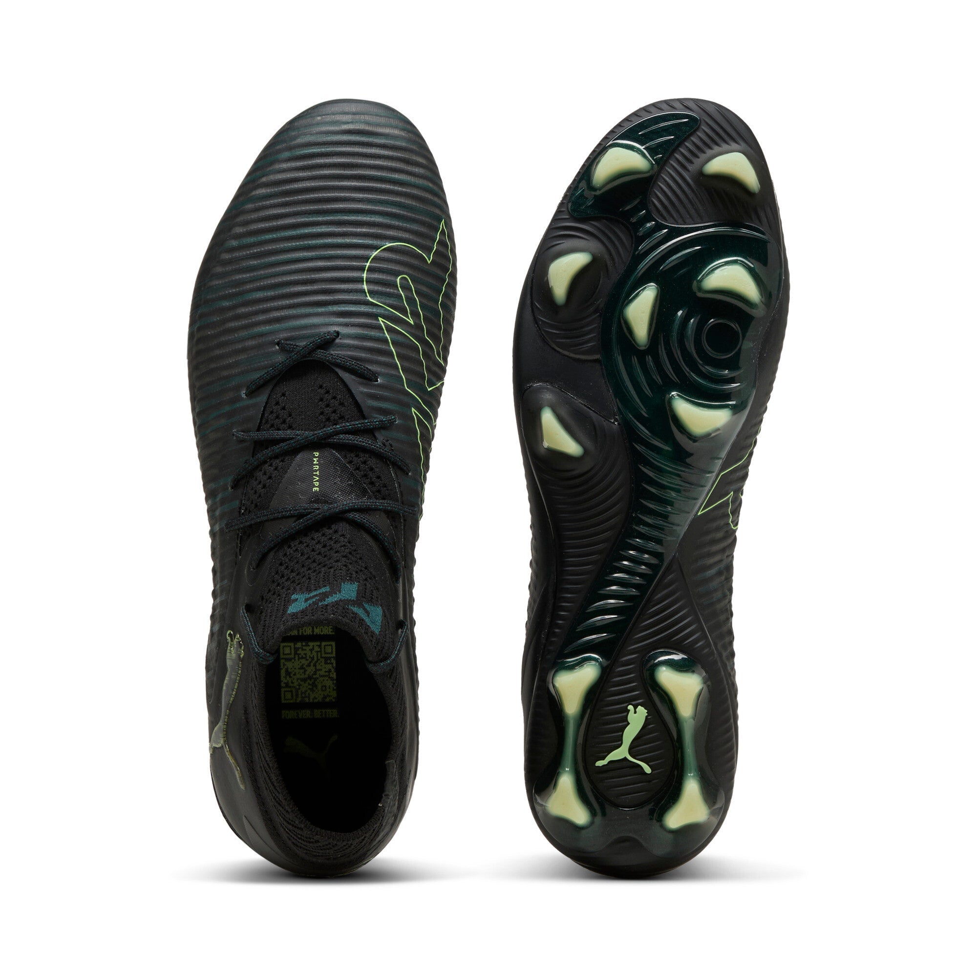 PUMA Future 8 Ultimate Firm Ground Soccer Cleats - Black/Green - Best Buy Soccer