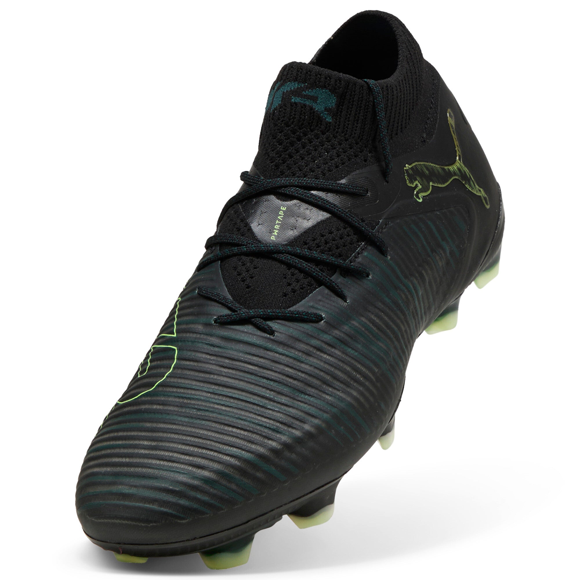 PUMA Future 8 Ultimate Firm Ground Soccer Cleats - Black/Green - Best Buy Soccer