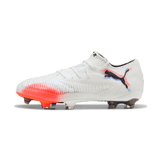 PUMA Future 8 Ultimate Low Firm Ground Soccer Cleats - White/Black - Best Buy Soccer