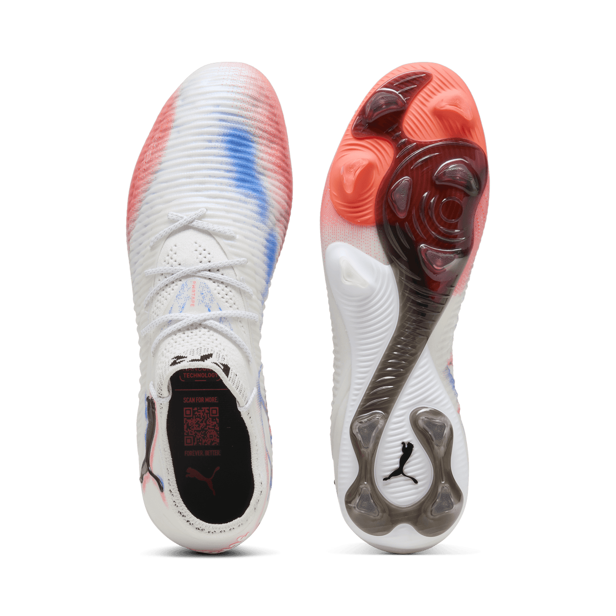 PUMA Future 8 Ultimate Low Firm Ground Soccer Cleats - White/Black - Best Buy Soccer