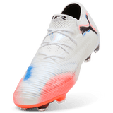 PUMA Future 8 Ultimate Low Firm Ground Soccer Cleats - White/Black - Best Buy Soccer