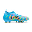 PUMA Future 9 Match Advanced Level FG/AG Firm Ground/Artificial Ground Youth Soccer Cleats - White/Blue/Pink/Yellow - Best Buy Soccer