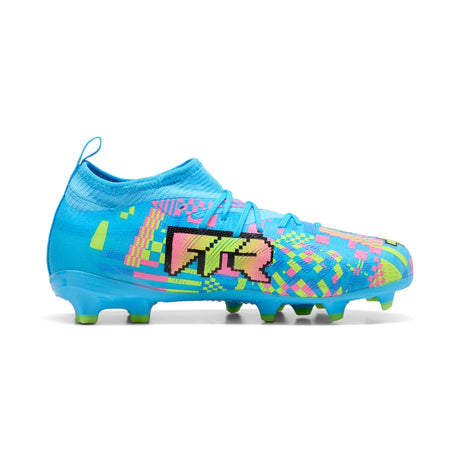 PUMA Future 9 Match Advanced Level FG/AG Firm Ground/Artificial Ground Youth Soccer Cleats - White/Blue/Pink/Yellow - Best Buy Soccer