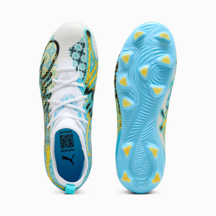 PUMA Future 9 Match Playmaker FG/AG Firm Ground/Artificial Ground Youth Soccer Cleats - White/Blue - Best Buy Soccer