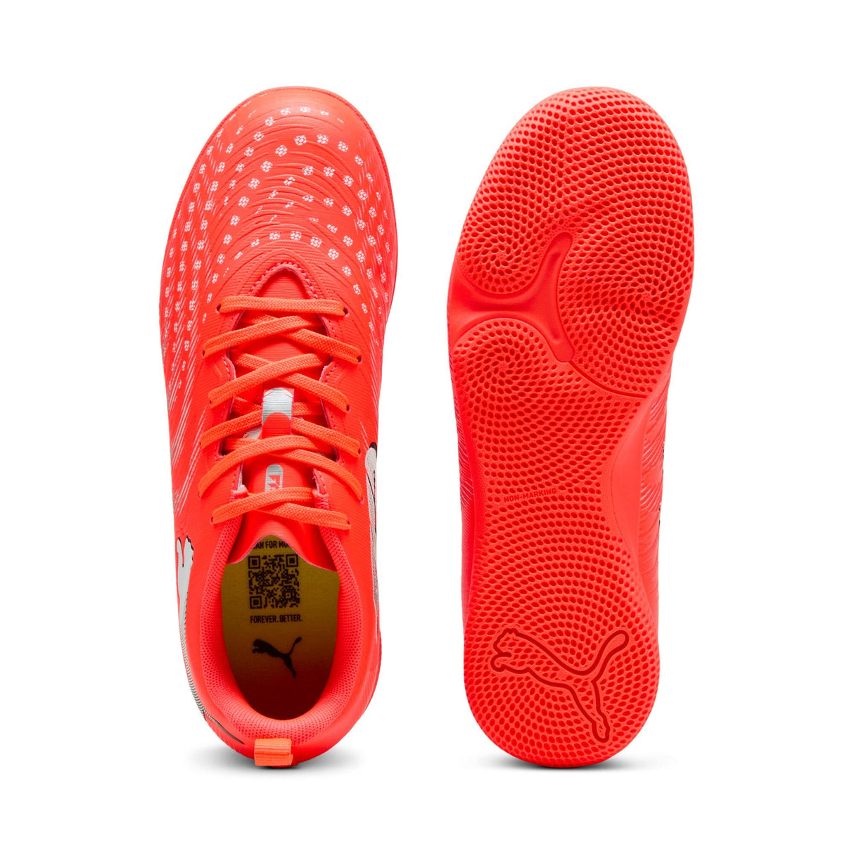 PUMA Future 9 Play IN Indoor Youth Soccer Shoes - Red/White/Black - Best Buy Soccer