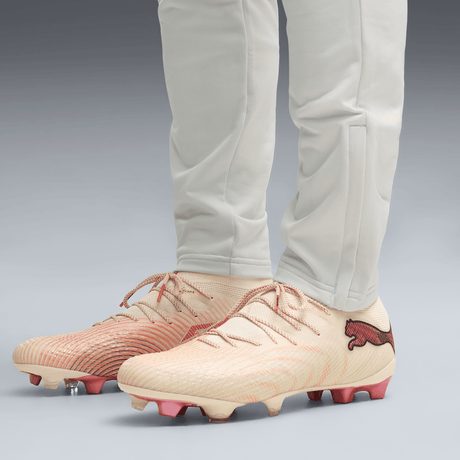 PUMA Future 9 Ultimate FG Firm Ground Men's Soccer Cleats - White/Red - Best Buy Soccer