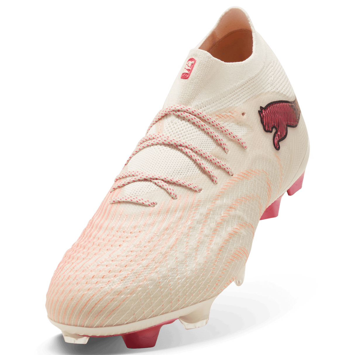 PUMA Future 9 Ultimate FG Firm Ground Men's Soccer Cleats - White/Red - Best Buy Soccer